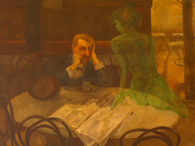 Absinthe drawing
in the Cafe Slavia